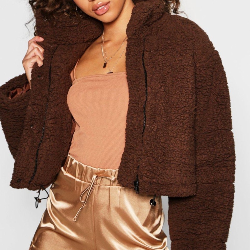 Cropped Teddy Jacket